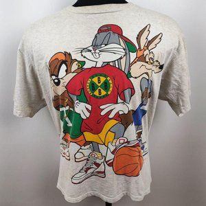 Vintage 1990s Loony Tunes T-Shirt Front & Back Gra